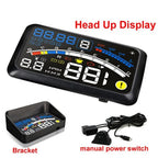Digital HUD Speedometer Performance LCD Display HUD Display Car General OBD2 Driving Computer Car Speed Reflective Car Display