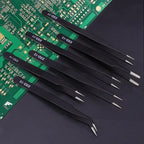 Anti-Static Stainless Steel Tweezers Precision Maintenance Industrial Electronic Repair Tool Car Body Sheet Metal Repair Tools