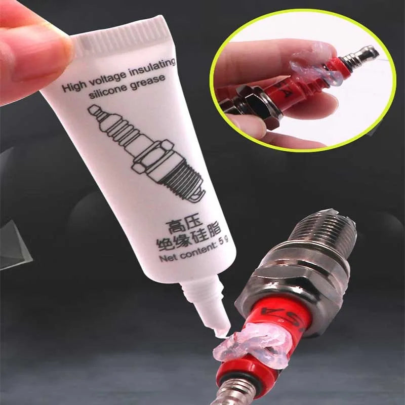 Spark Plug High-Voltage Silicone Grease – Ignition Coil Dielectric Compound, High & Low Temp