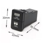 Car Fog Light Dual Push Switch Button LED Light Bar Fog Light W/ Wire For Toyota For Tacoma Button Switch Repair Replace