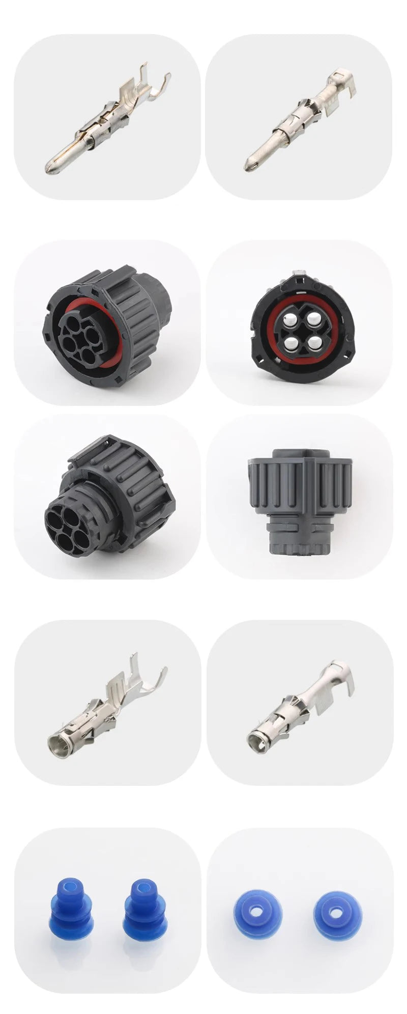 1-967402-1/1-967325-1 Automotive connector Universal odometer wiring harness plug 4-hole waterproof connector sheath with termin