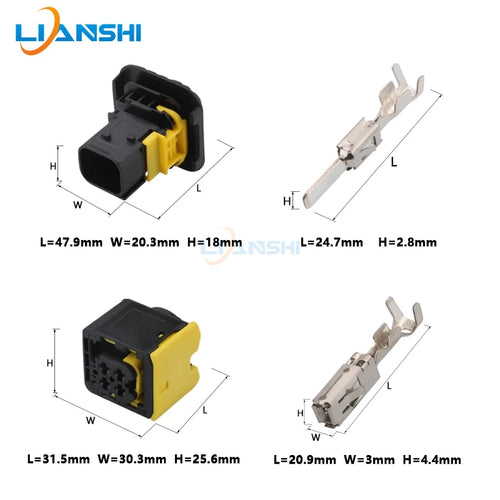 1-1418390-1 1-1703818-1 Suitable for new energy vehicles nitrogen oxygen sensor controller wiring harness plug 4pin connector