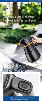 DIY Electric Foam Sprayer Foaming Pump Sprayer USB Rechargeable Lithium Auto Wash Battery Cleaning Tool Auto Accessories Amagi