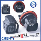 6 Pin Automobile Headlight Wiring Harness Waterproof plug connector MG643866-5 For Hyundai Freddy ix35 Rena Santa Fe