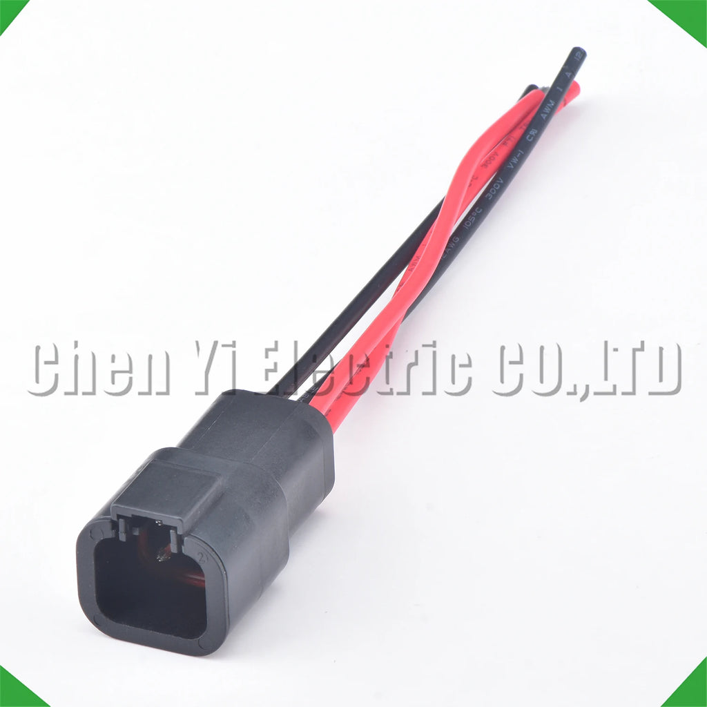 4-Pin Wire Harness Harness Automotive Waterproof Connector harness Black DTP06-4S DTP04-4P