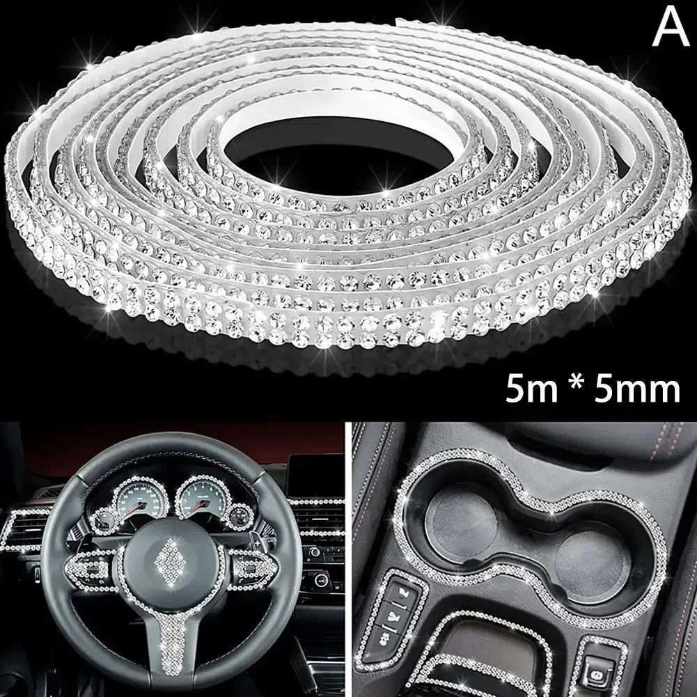 Car Decorative Stickers Auto Crystal Artificial Diamond Girls Car Decoration Accessories Auto Interior Cover  Waterproof amagi