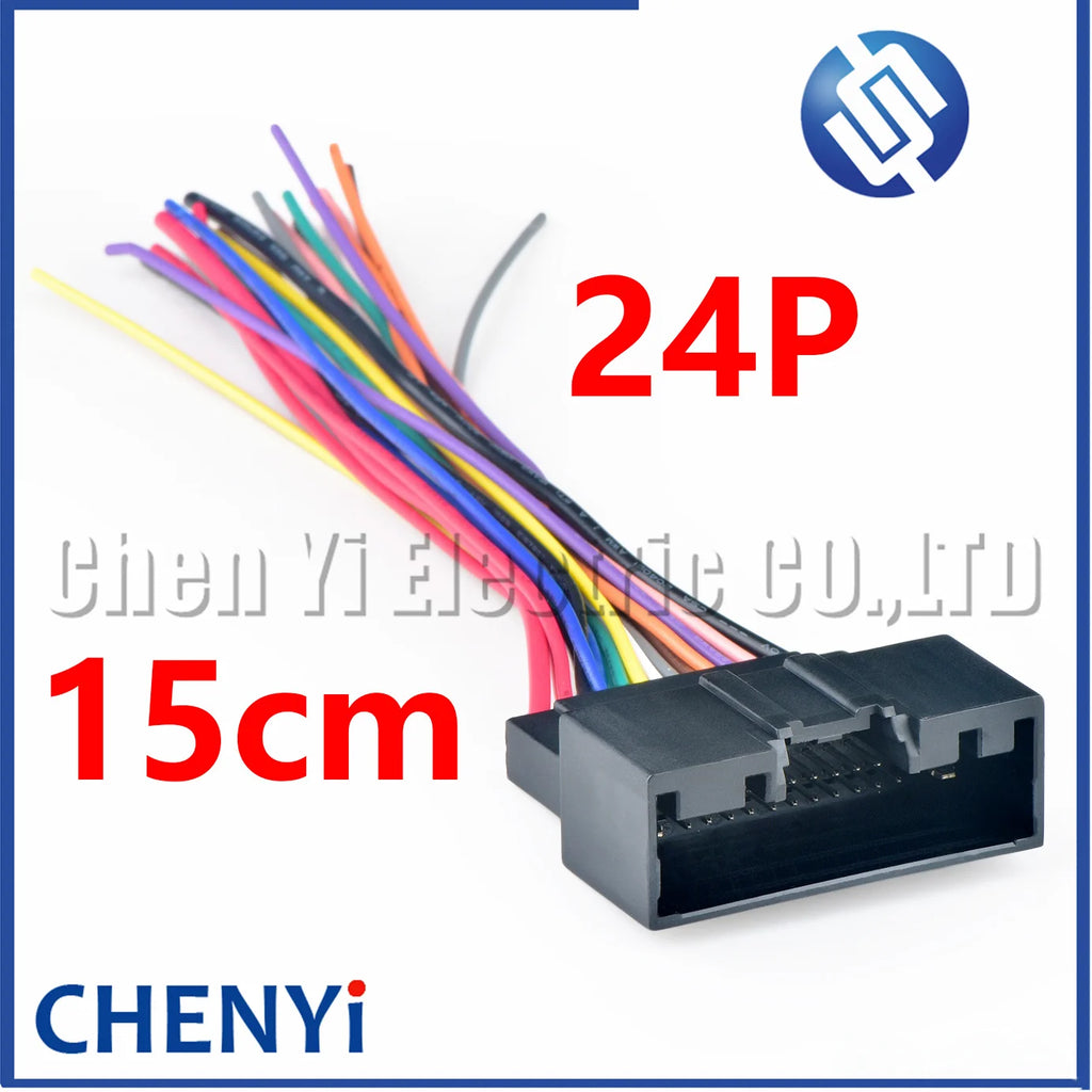 24 Pin Car Navigation Speaker CD player radio gateway controller plug WPT-1440 7287-2047-30 C240A FU2Z-14S411-ALA C-max For Ford
