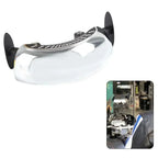 180° NO Blind Spot Motorcycle Windshield Wide Angle Mirror Parabolic Mirror HD Rearview Mirror Stickable Tools Part Clear Amagi