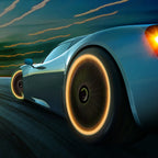 Luminous Valve Caps Car Tire Fluorescent Tyre Valve Stem Decor Luminous Cap Night Glowing Wheel Hub Nozzle Valve Caps