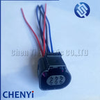 6 Pin Automotive Connectors Temp Sensor Wire harness Plug 4H0973713 4H0 973 713 For LSU 4.9 Throttle Valve Control Element