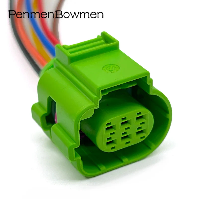 1 Set 6 Pin Auto Taillight Throttle Plug Connector with Cable Electronic Waterproof Harness For 4H0973713C 42505600 42515600