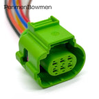 1 Set 6 Pin Auto Taillight Throttle Plug Connector with Cable Electronic Waterproof Harness For 4H0973713C 42505600 42515600