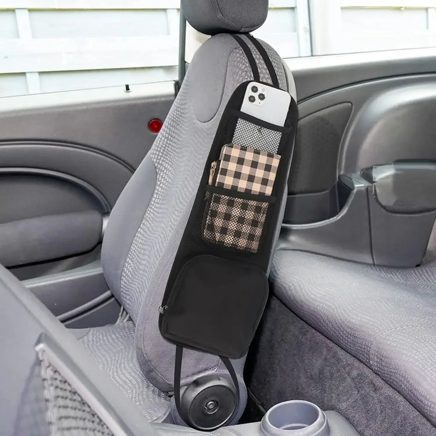 Car Seat Organizer Auto Seat Side Storage Hanging Bag Multi-Pocket Drink Holder Mesh Pocket Styling Organizer Phone Holder Amagi