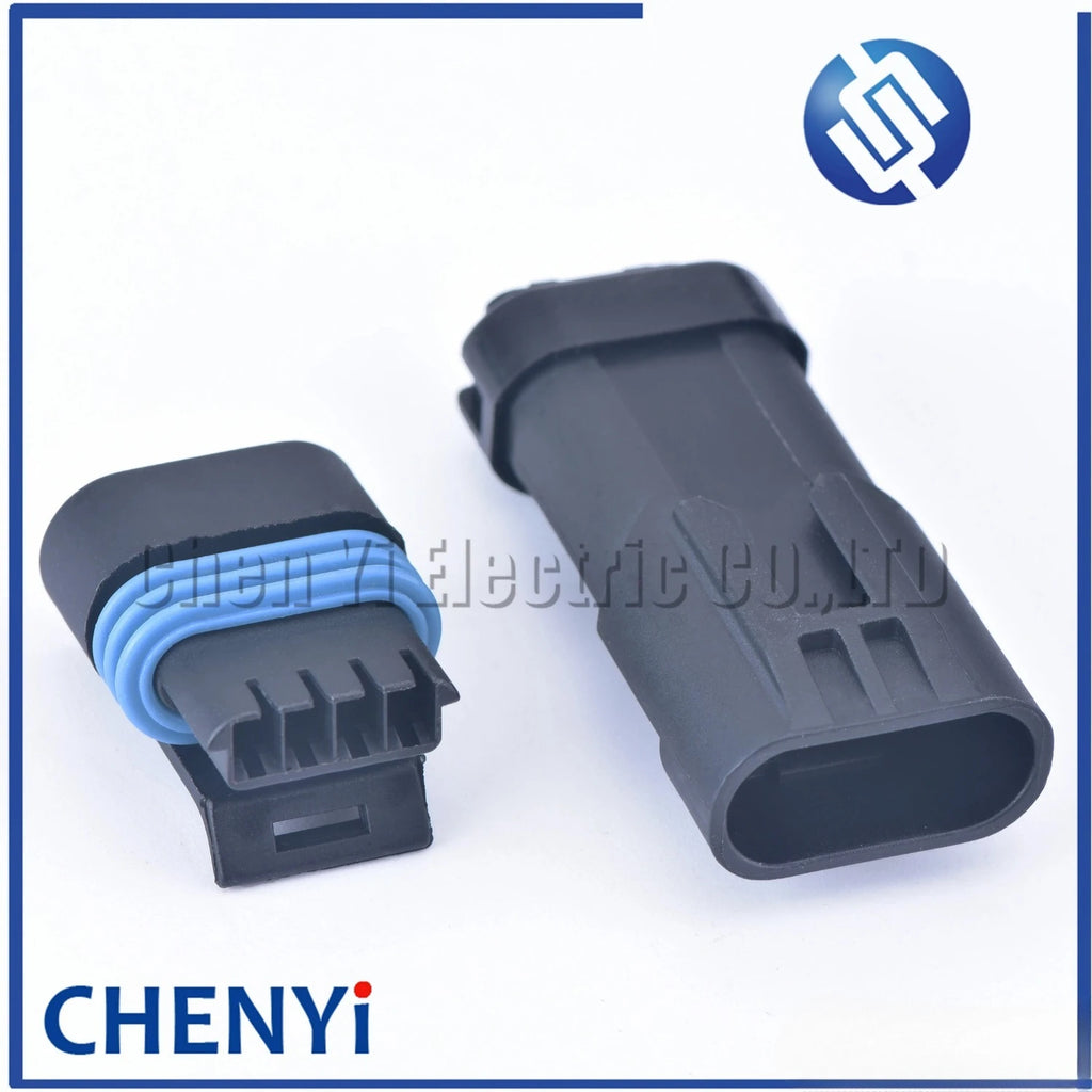 2 set 4 Pin male or female car intake pressure sensor connector plug 1.2L auto Oxygen Sensor O2 connectors 12162190