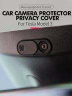 For Tesla Model 3/Y Interior Cabin Camera Cover Slide Premium Plastic Privacy Protector Blocks Unwanted Access Easy to Use amagi