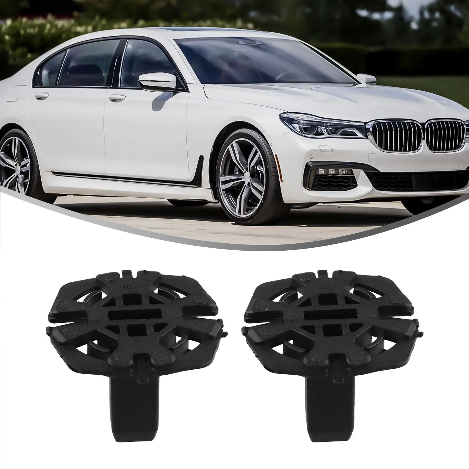2pcs Car Coolant Radiator Fastening Element Clip For BMW 17118482944/17118619382 Fixing Clip For Coolant Radiator Bracket