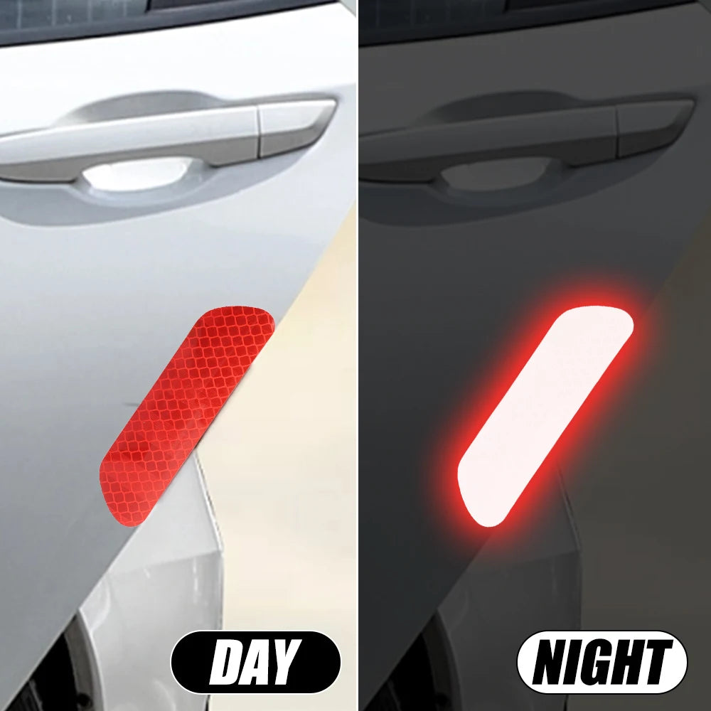 Car Door Reflective Sticker Safety Auto Door Opening Warning Reflector Tape Auto Accessory Exterior Interior Reflector Sticker