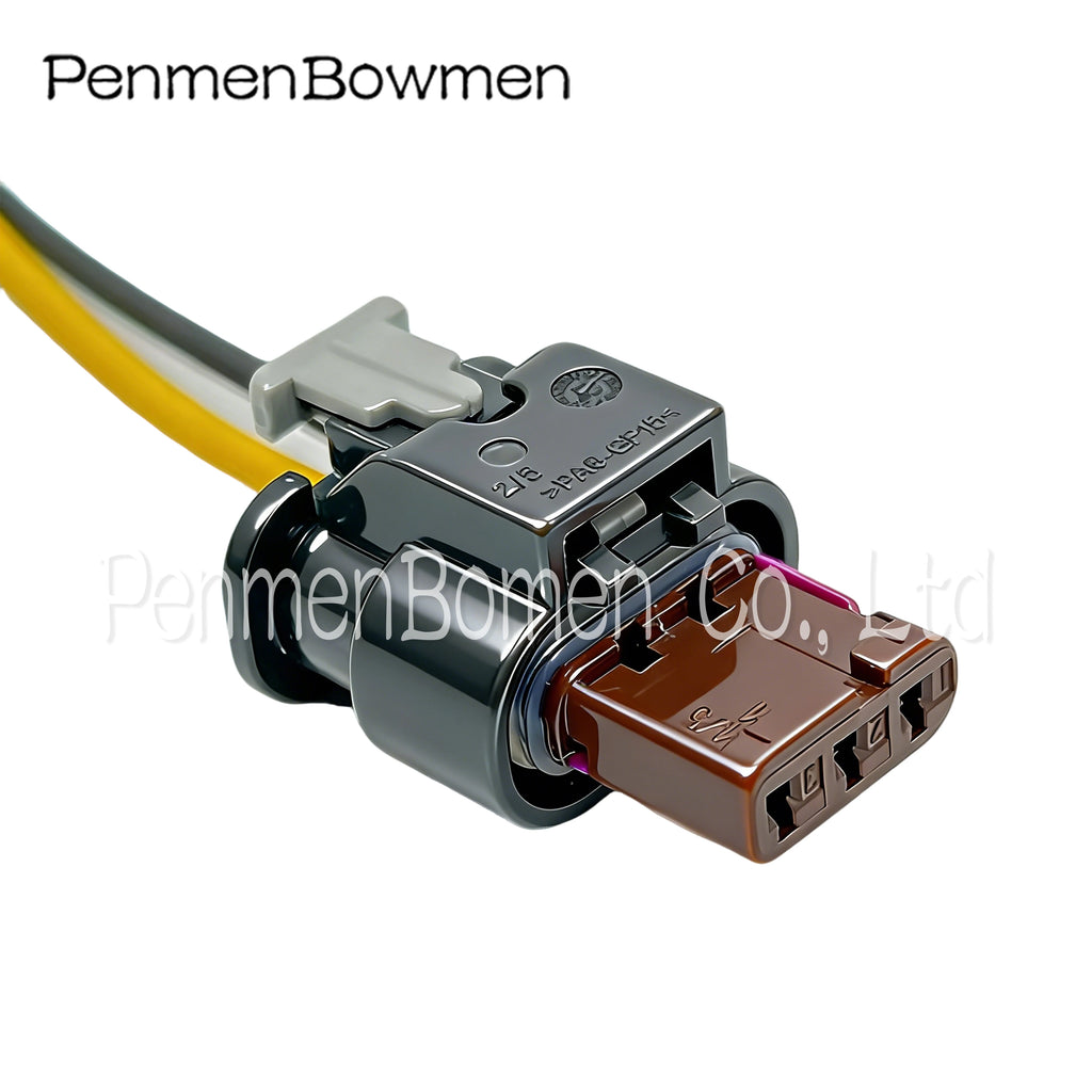 1 Set 3 Pin Auto Parking Radar Eye Gear Cylinder Pigtail Electrical Cable Connectors Wire Harness Plug For 4F0973703A