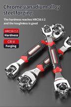 52-in-1 Multi-Functional Socket Wrench Set - 8-19mm Non-Slip Handle & Rotating Bone Design - Universal Wrench 360 Amagi