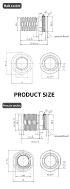 5/10 PCS M8 Straight/Curved Pin Aviation Plug Sensor PCB Bonding Plate Male and Female Socket Waterproof Connector 3/4/5/6/8P