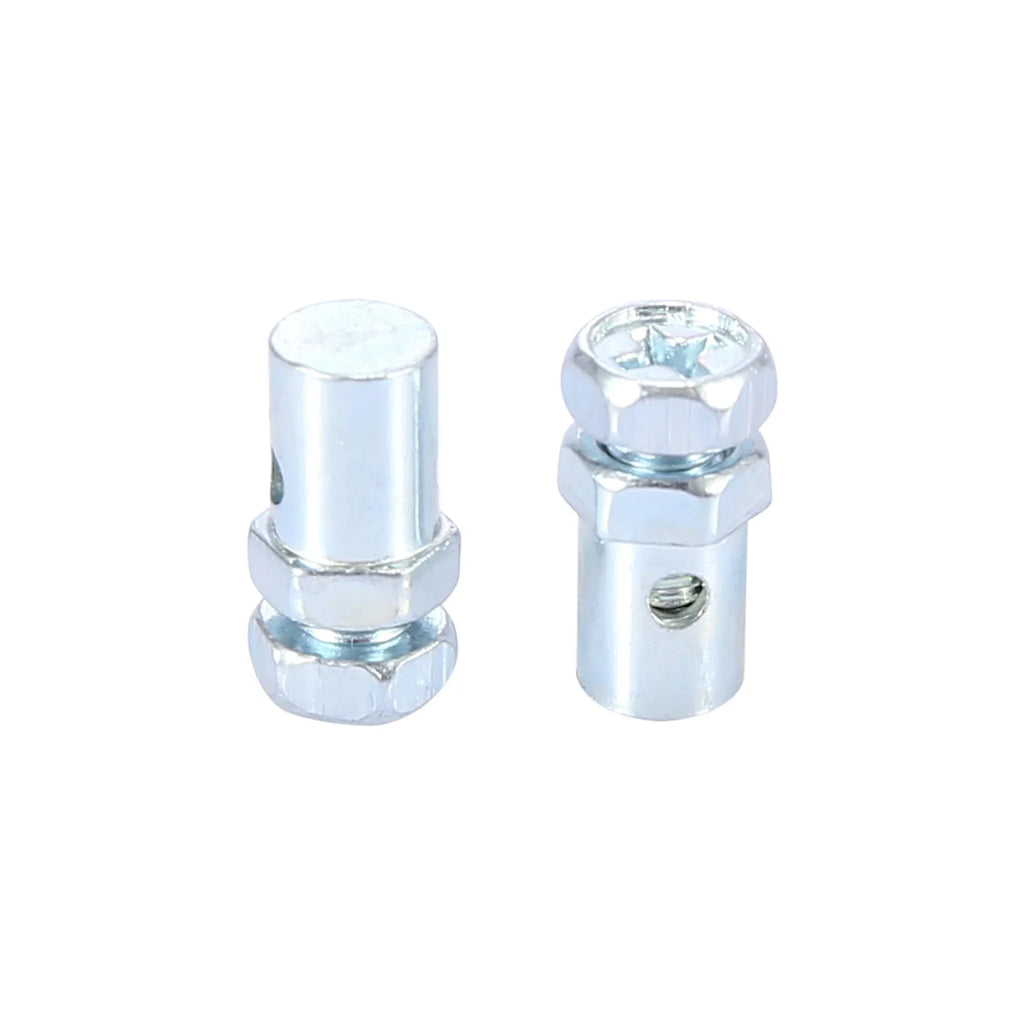 10/2pcs Metal Throttle Cable Clips Silver Motorcycle Bike E-Bike Flameout Adjustment Fixator Wire Rope Fixing Buckle Screws Amag