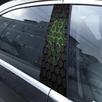 1PC For Honeycomb Car B-pillar Waterproof Decal DIY Door Pillar Sticker Car Door Post Sticker DIY Decor Center Pillar Sticker