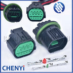 14 Pin Auto Headlight Waterproof Connector Car Lamp Light Wire Harness Plug GL301-14021 GL291-14021 For Hyundai Elantra  Kia K3