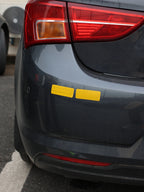 10pcs Car Bumper Reflective Safety Strip Sticker Warning Reflector Tape Auto Car Accessories Exterior Interior Reflector Sticker