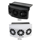 Car Exhaust Fan USB Rechargeable/solar Air Circulation Cooling Heat Dissipation High Wind Power 2/3 Head Ventilation Fan Amagi