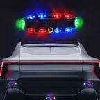 HL Motorcycle Car Light Solar Powered Simulated Dummy Alarm Wireless Warning Anti-Theft Caution Lamp LED Light Flashing Mode