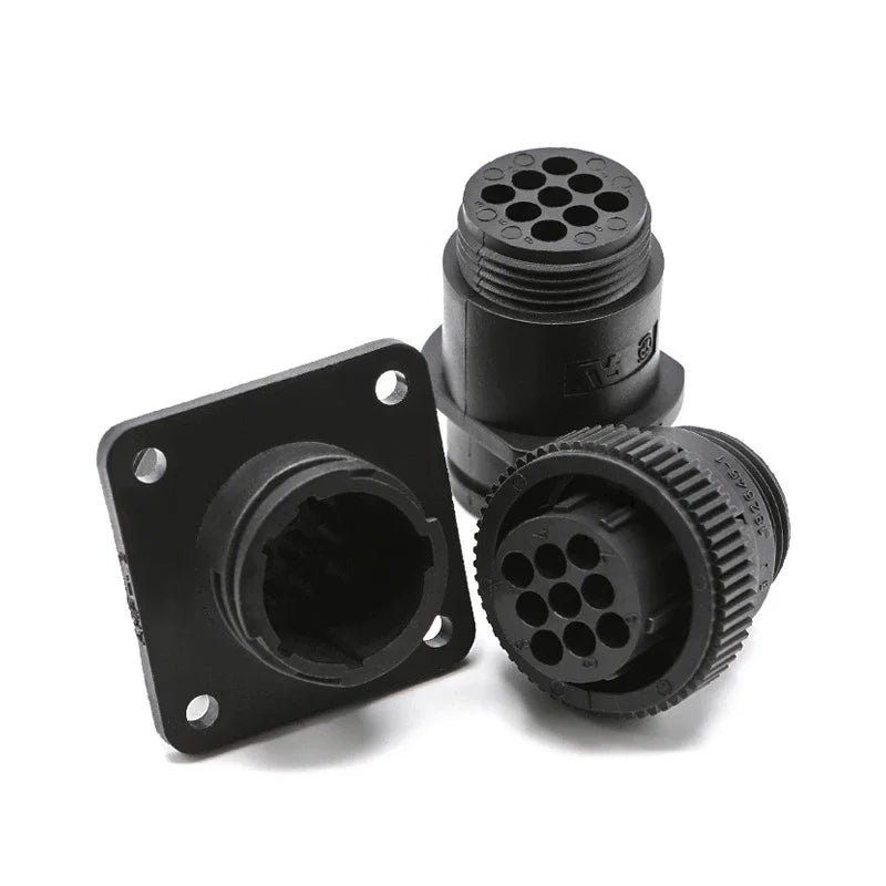 4/9/14 Pin AMP/TE Type CPC Connector, 182919-1 206153-1 182647-1, Circular Plug with Pins for SMEMA & Auto Sensor