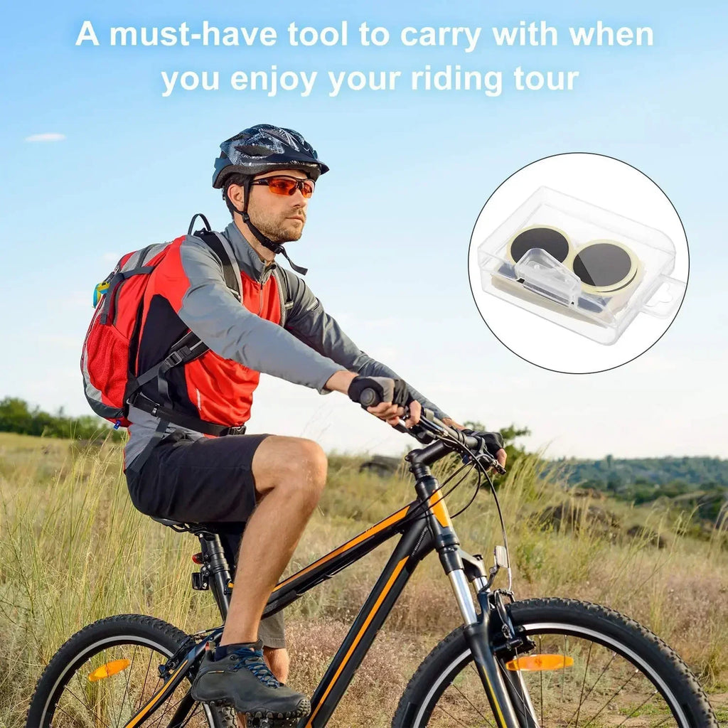 Quick-Fix Glue-Free Bicycle Tire Repair Patche 1/30/50pcs Durable Protection for Mountain Road Bikes with Easy Application amagi