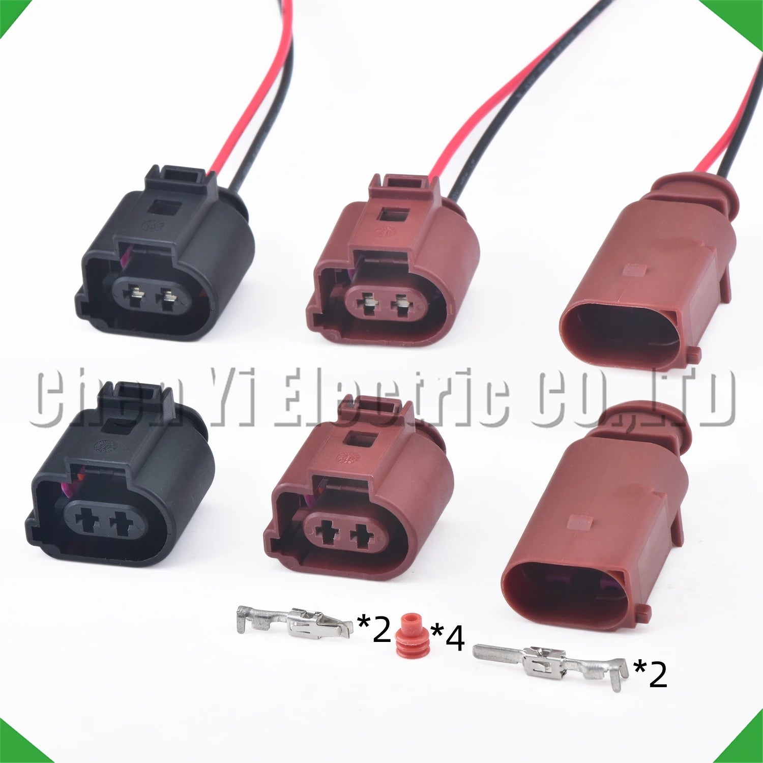 2 Pin Automotive waterproof Connector EPB caliper electronic handbrake cylinder motor W...