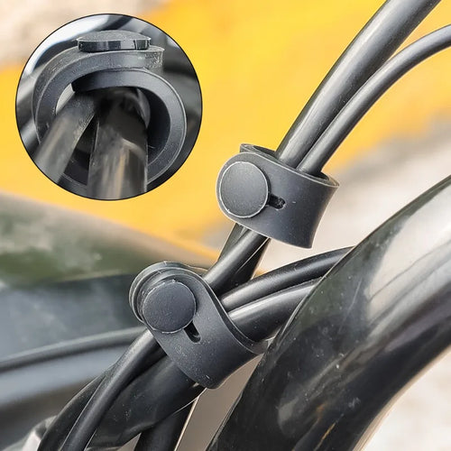 1-20pcs Motorcycle Rubber Wire Tie Universal Motorcycle Rubber Frame Securing Cable Wire Harness for Wiring Harnesses Accessorie