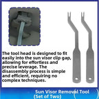 1 PCS  Sun Visor Removal  Tool Stainless Steel Sunshade  Clip Pry Bar For Car Interior Car Roof  Handle Removal Tools