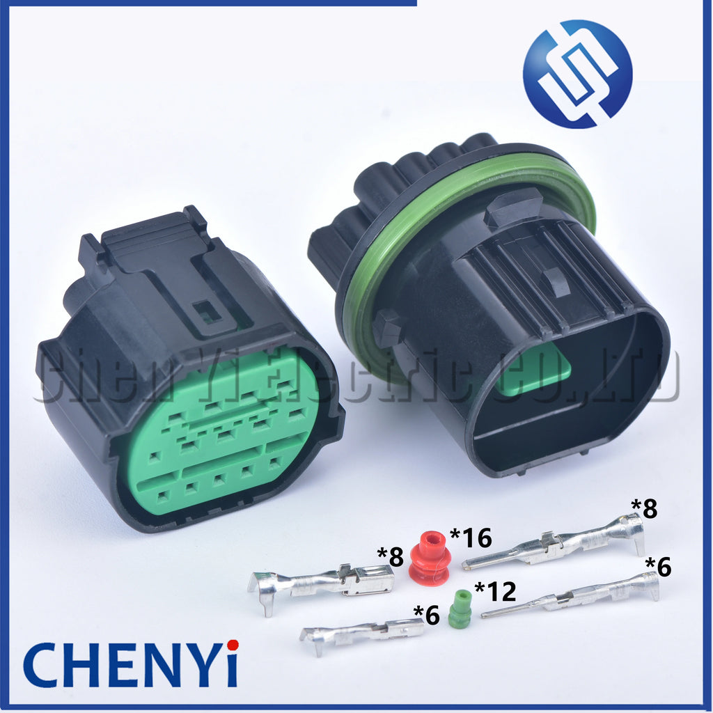 14 Pin Auto Headlight Waterproof Connector Car Lamp Light Wire Harness Plug GL301-14021 GL291-14021 For Hyundai Elantra  Kia K3