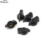 5Pcs 6mm Useful Shaft Hole Dia Bakelite Potentiometer Pot Pointer Knobs Caps