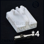 4 Pin Automotive connector Speaker audio horn Wire harness plug MG641041 MG651038 For Hyundai Kia