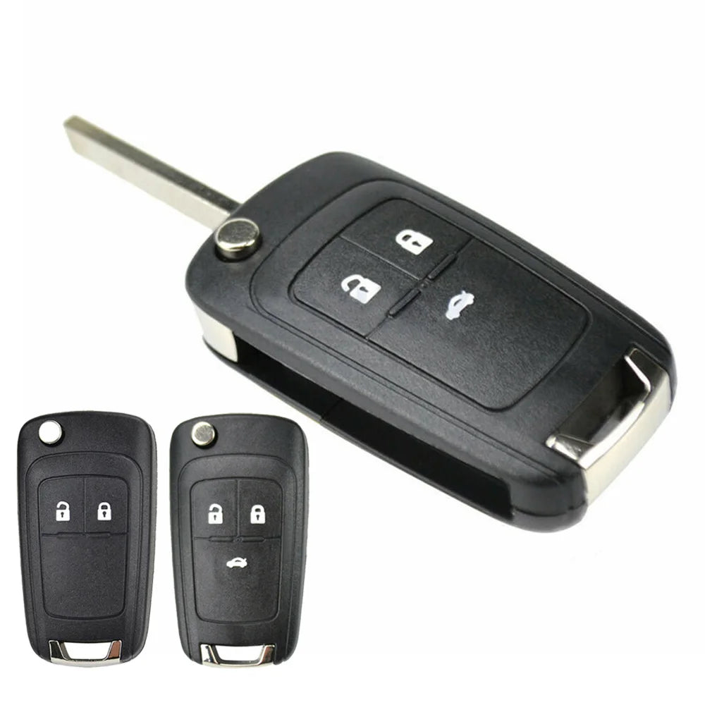 1 Pc 2 key Or 3 Key Shell Buttons Car Remote Key Shell Case Cover For Chevrolet Cruze Spark Orlando Flip Folding Car Key shell