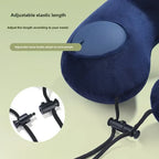 U-shaped Travel Pillow with Hump Design Press-to-inflate Portable Neck for Flight and Business Trips U-shaped for Neck Amagi