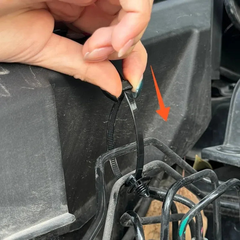 Car Clamp Fastener Screw Replacement Automotive Cable Tie Buckle Wire Management Fender Trunk Engine Skid Plate Tools 10pcs