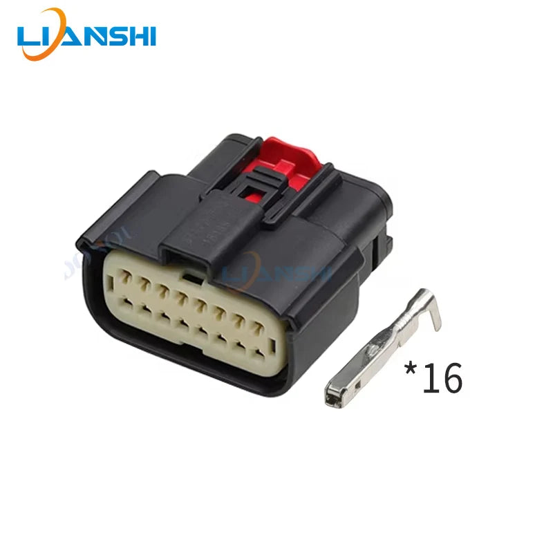 5set 33472-1601 33482-1601 male and female connector 16-hole automotive headlight wiring harness plug DJ7168W-1.5-21
