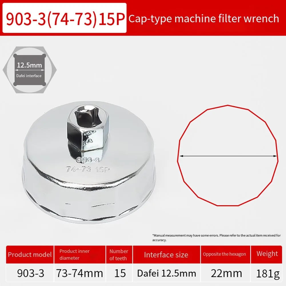 1PC Wrench Auto Tool End Cap Oil Filter Wrench Auto Hand Tools Remover Tool Socket Wrench Remover Car Accessories