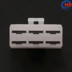 6pin auto waterproof electric plastic wire harness connector 6020-6161