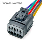 1 Set 6 Pin Car Throttle Pedal Electrical Connector Wire Harness Plug 6188-0209 90980-1128 6188-0209