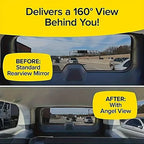 Curved Rearview Blind Spot Mirror Enhanced Field of View Curved Blind Spot Mirror HD Glass Wide Angle Mirror for Car Truck Amagi
