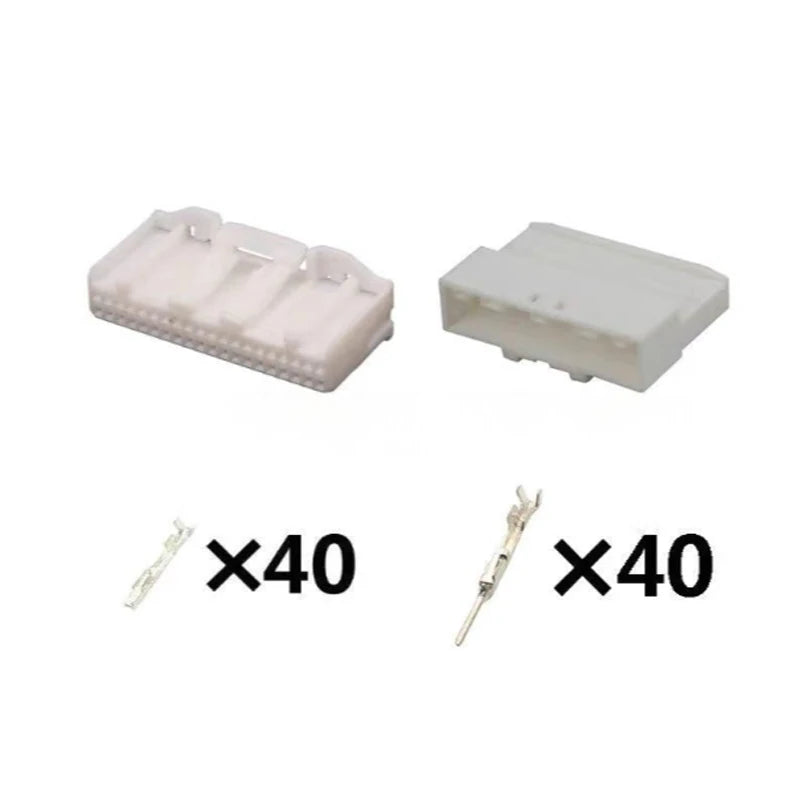 1318389-1, domestic 1674312-1, applicable to 40-hole Toyota instrument harness plug DJ7401S-0.7-21