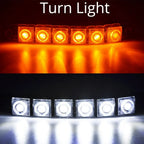 2Pcs Universal Car Led DRL Daytime Running Light Flexible 6SMD White Ice Blue Waterproof Driving Fog Bulb Styling DC 12V Tools