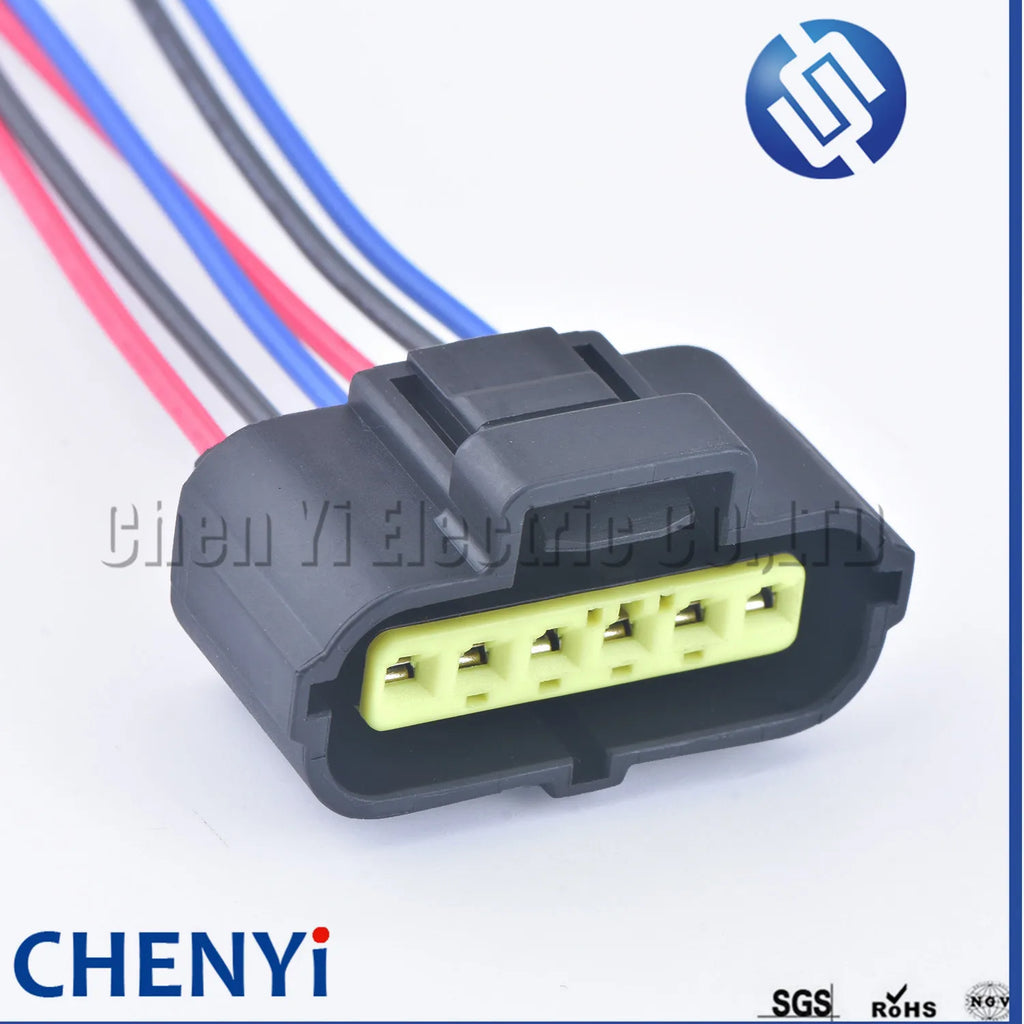 6 Pin 184060-1 Accelerator Pedal pcb Connector Auto Pump Wire Harness plug For Ford Focus Hyundai