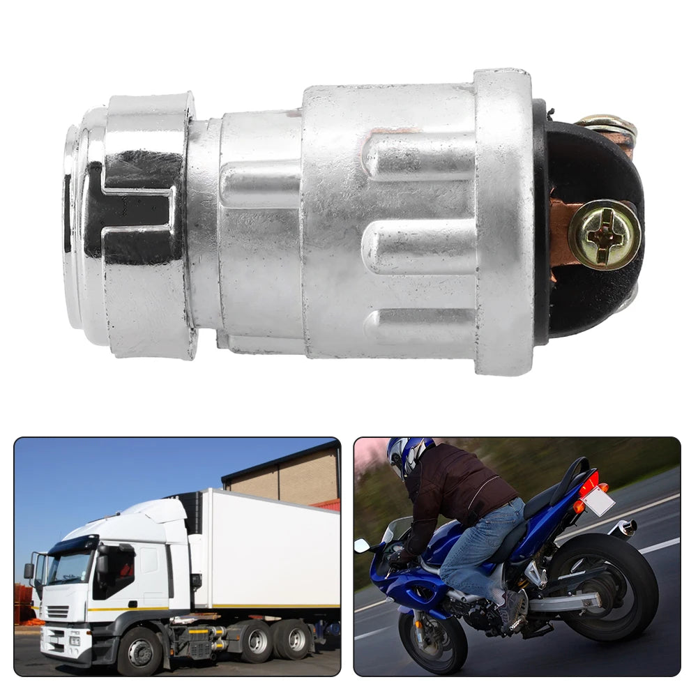 Car Boat Motorcycle Ignition Starter Switch 3 Position W/ 2 Key ON /OFF /Start Switch Lock Starter Switch
